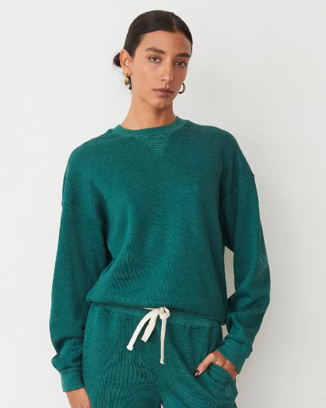 Teddy Fleece Crew Neck Sweatshirt Sporty Sweatshirts for Women