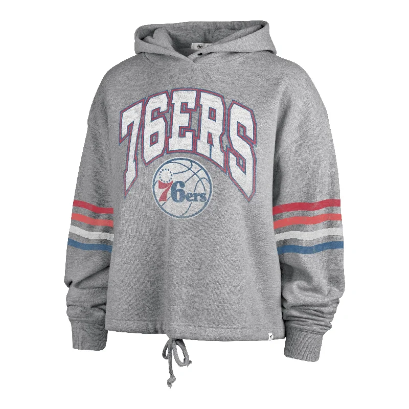 PHILADELPHIA 76ERS UPLAND '47 BENNETT HOOD WOMENS Casual Graphic Hoodies