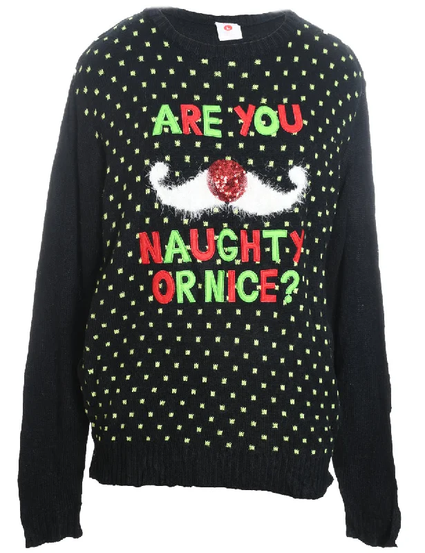 Festive Season Christmas Jumper - L Casual Hoodie Sweatshirt Wear