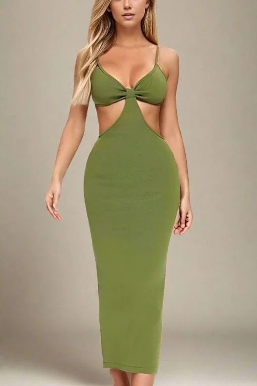 Aria Bodycon Day Maxi Dress - Emerald Green Travel unclassified dresses