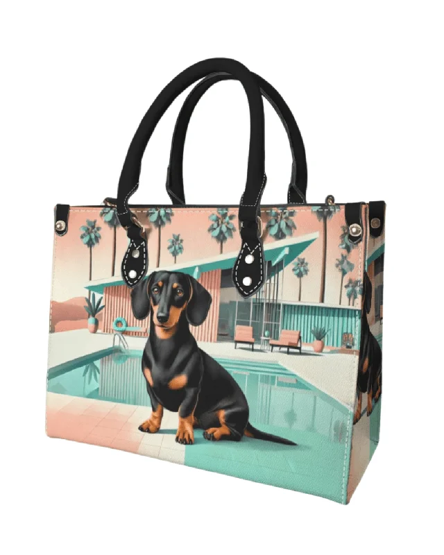 Palm Springs Dachshund Bag Black & Tan Elegant evening unclassified dresses