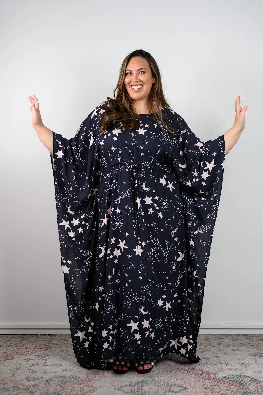 Esetini Kaftan - Star print Off-shoulder unclassified dresses
