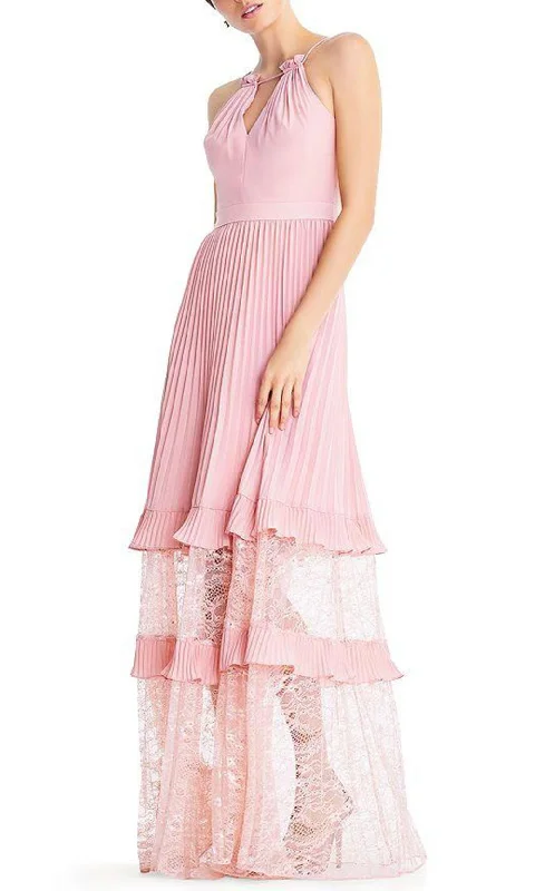 Aidan Mattox - Lace Accordion Pleat Tiered Dress MN1E203714SC Summer unclassified dresses
