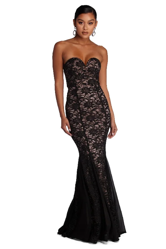 Daniela Formal Glitter Lace Dress Street style unclassified dresses