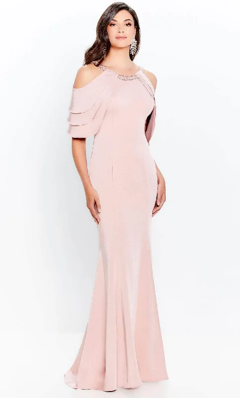 Montage by Mon Cheri 120906W - Cold Shoulder Dress Halter unclassified dresses