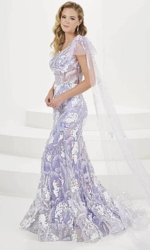 Tiffany Designs 16082 - Asymmetric Gown Fall unclassified dresses
