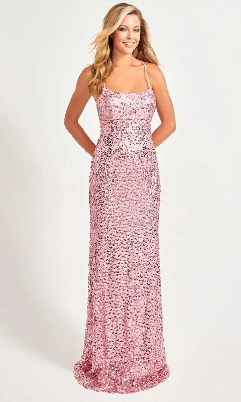 Faviana 11033 - Allover Sequin Gown Short unclassified dresses