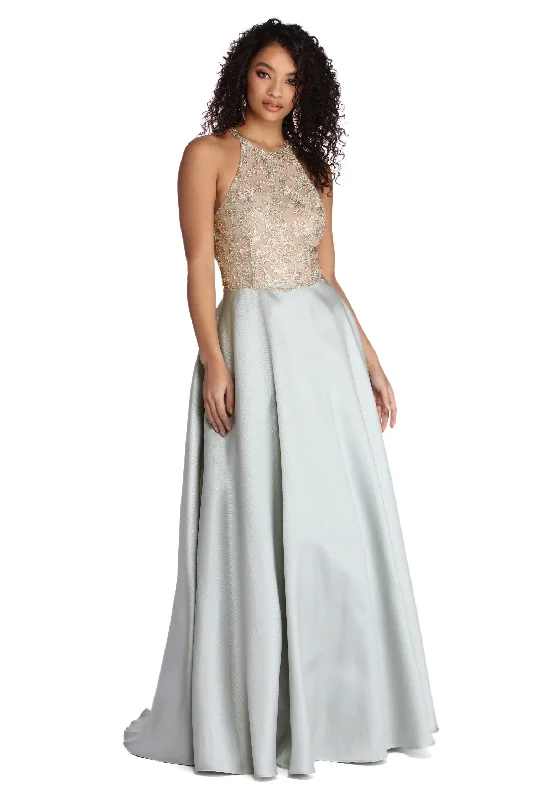 Emmy Formal Beaded Ball Gown Fall unclassified dresses