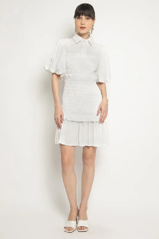 Taliah Dress in White Dark color unclassified dresses