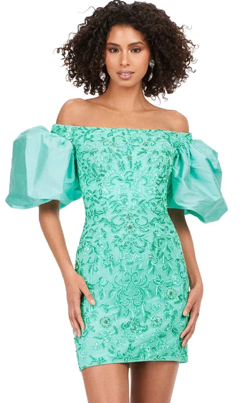 Ashley Lauren 4609 - Off Shoulder Dress Lounge unclassified dresses