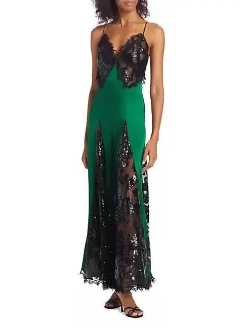 Sequin & Lace-Embellished Gown Elegant unclassified dresses