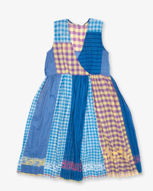Gingham Patchwork Dress by Injiri Bright color unclassified dresses