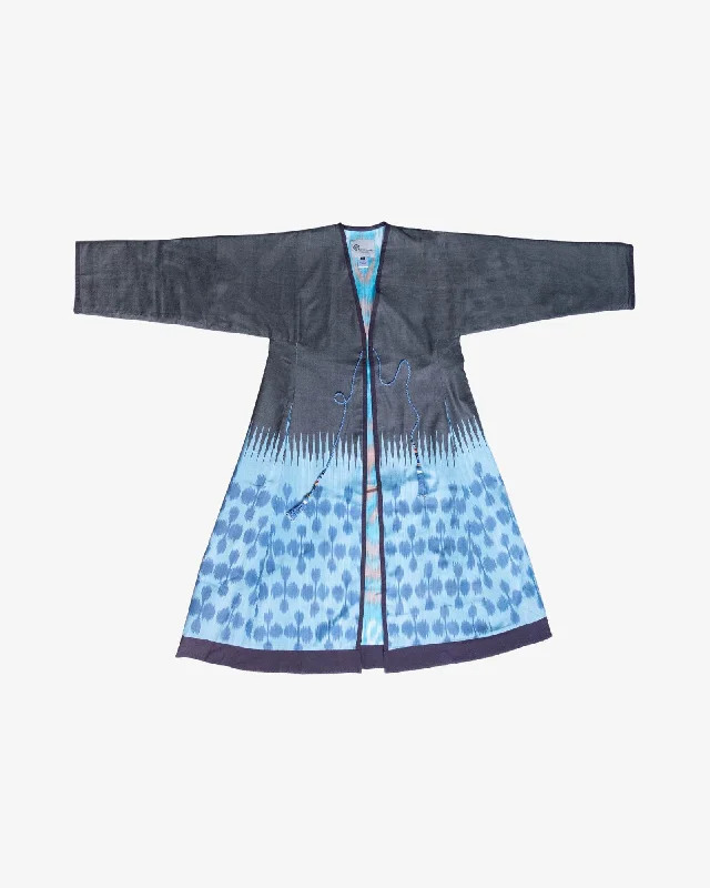 Silk Ikat Reversible Robe by Bibi Hanum Soft fabric unclassified dresses