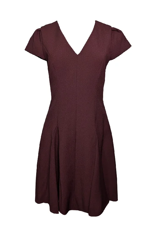 Maroon Sophisticated Dress Off-shoulder unclassified dresses