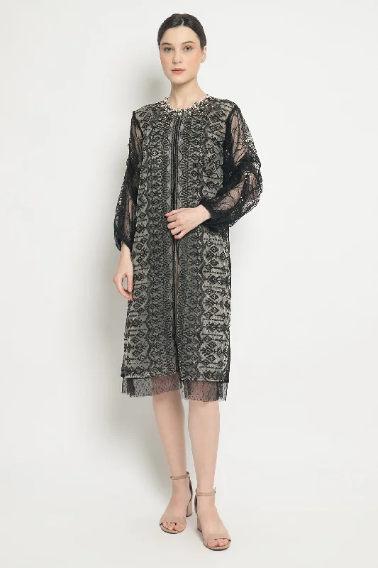 Olivia Dress in Black Striped unclassified dresses