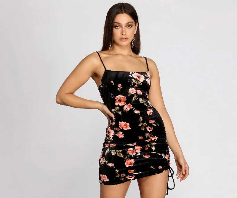 A Fave In Floral Mini Dress Winter unclassified dresses